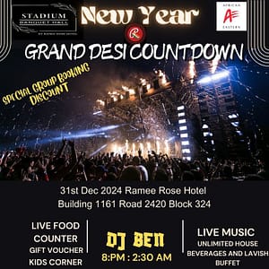 Grand Desi Countdown New Years Eve Events