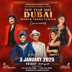 Iranian pop Music Star Live in Dubai Persian Events