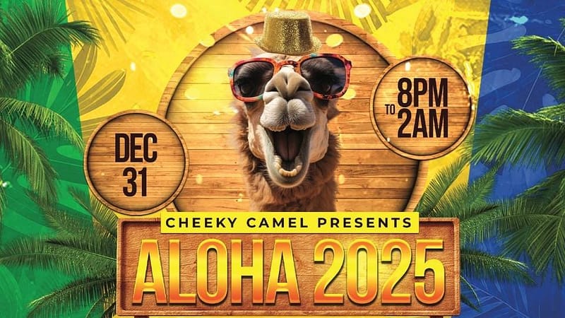 Aloha 2025 at the Cheeky Camel - New Years Eve Events - Image 2