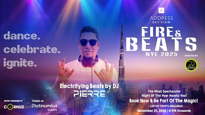 Fire & Beats New Years 2025 - Sky View Level 54 in Dubai - New Years Eve Events - Image 2