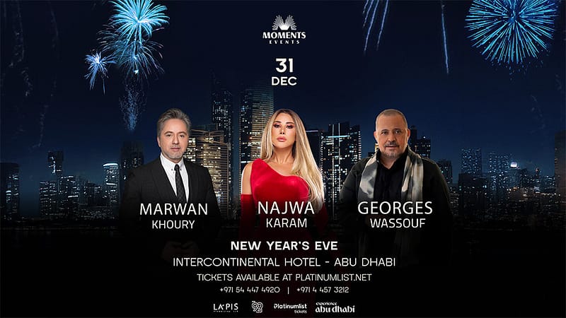 Najwa Karam & Marwan Khoury Live in Abu dhabi New Years Eve Events