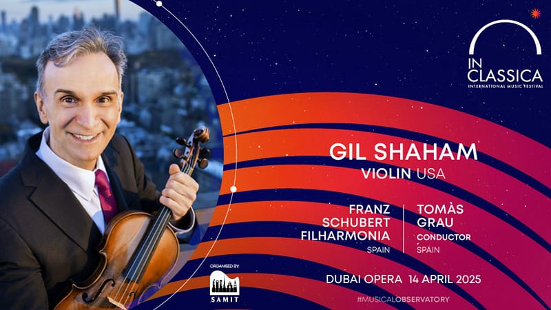 InClassica International Music Festival Presents American Virtuosity: Gil Shaham at Dubai Opera - Classical Events - Image 2