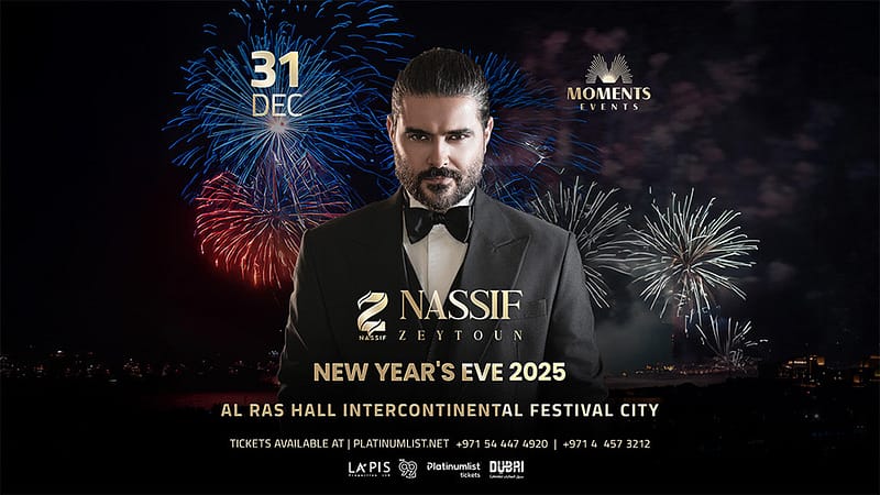 Nassif Zeytoun Live in Dubai - New Years Eve Events - Image 2