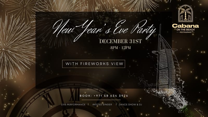 New Year Eve at Cabana on the Beach Restaurant - New Years Eve Events - Image 2