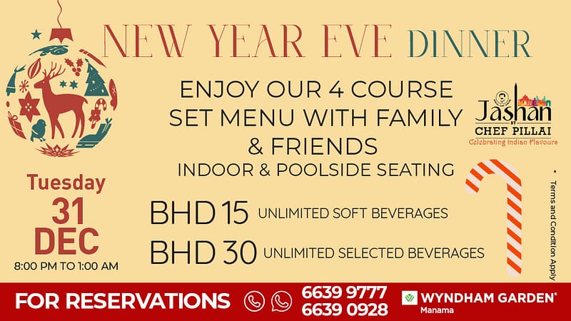 New Year's Eve Dinner at Jashan by Chef Pillai - Christmas Events - Image 2