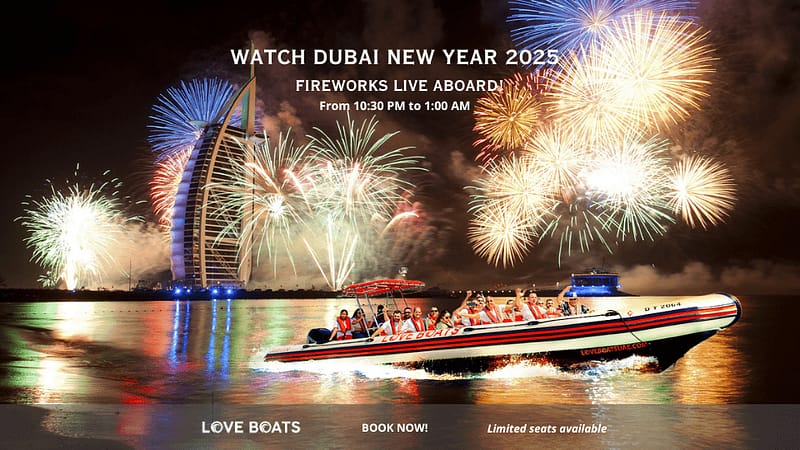 New Year's Eve Fireworks Show at Love Boats Cruise in Dubai - Boat Tours and Cruises - Image 2