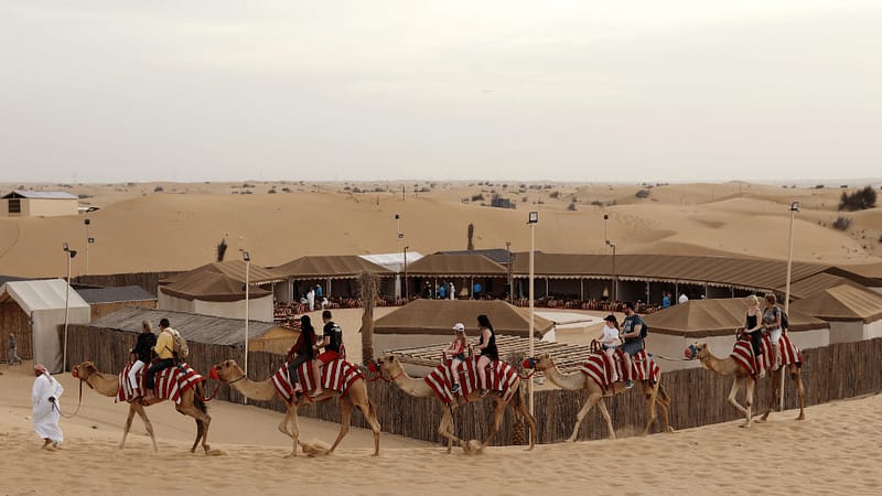 Premium Red Dunes Safari with Camel Ride & 3 Cuisines at Al Khayma Camp - Desert safaris - Image 2